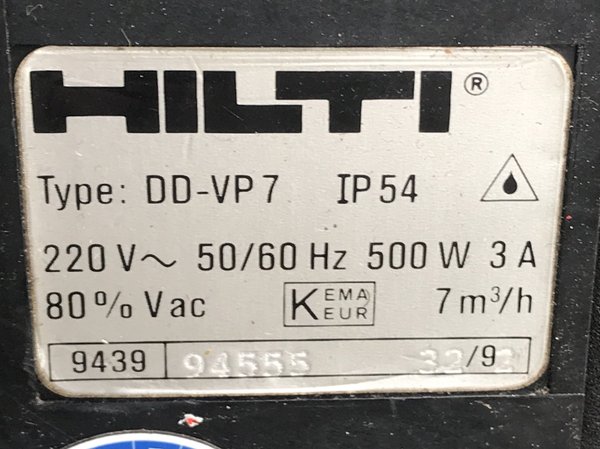 HILTI Vakuumpumpe DD-VP7 für Kernbohrgeräte
