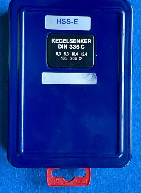 1 x HSS-E Kegelsenker-Satz 90° DIN 335C (6,3; 8,3; 10,4; 12,4; 16,5; 20,5 mm)