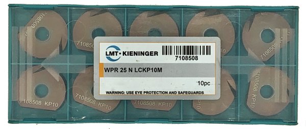 10 x LMT-KIENINGER WPR 25 N LCKP10M Wendeschneidplatten für Kugel-Kopierfräser