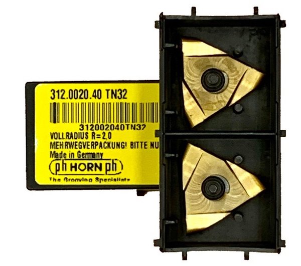 2 Stück HORN 312.0020.40 TN32 Wendeschneidplatte System 312 Eckenfreistechen